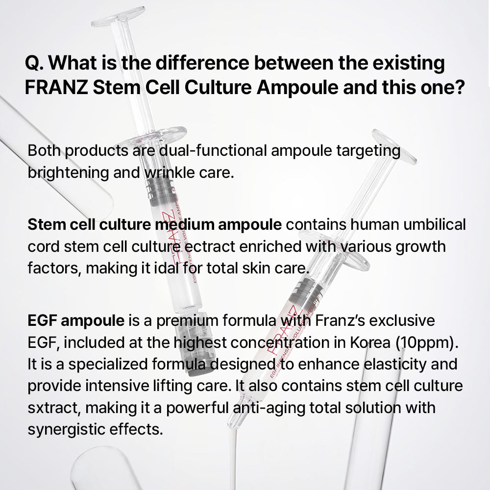 EGF Intensive Volume Ampoule (1ml) Franz Skincare USA