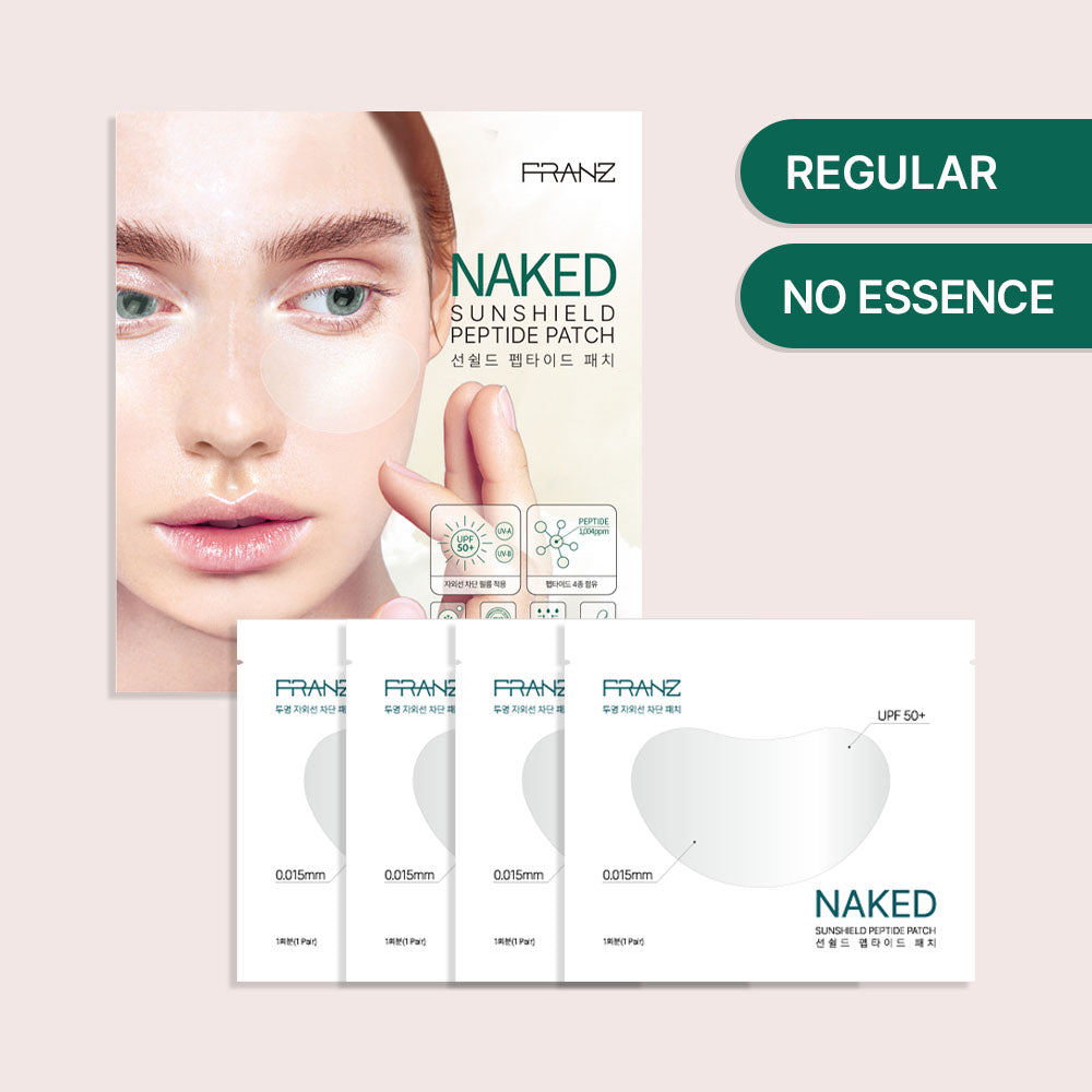 NAKED SunShield Peptide Patch (R+ Size, 4 Pairs) Franz Skincare USA