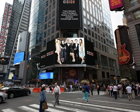 FRANZ in Times Square, NY! - Franz Skincare USA