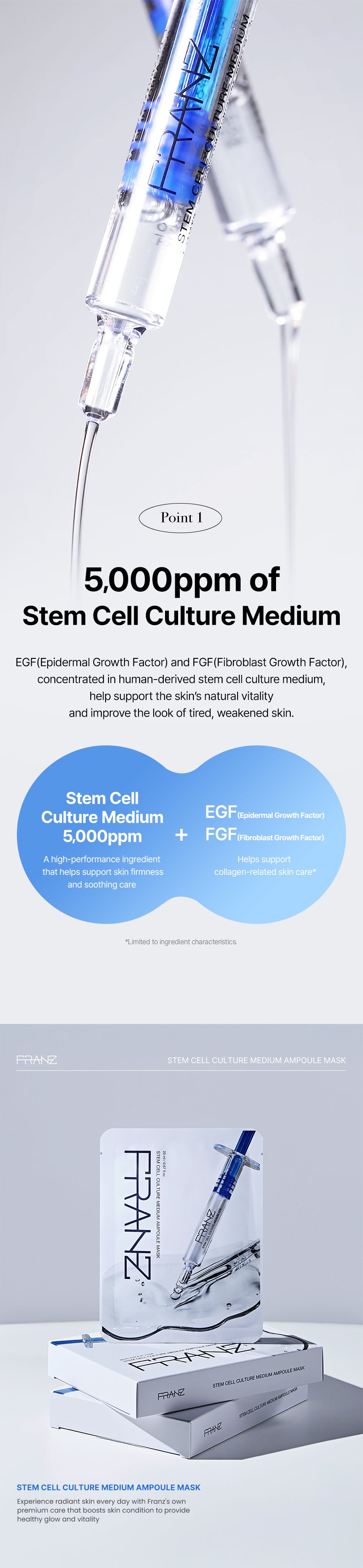 Stem Cell Culture Medium Ampoule Mask (5 Pack) detail 2