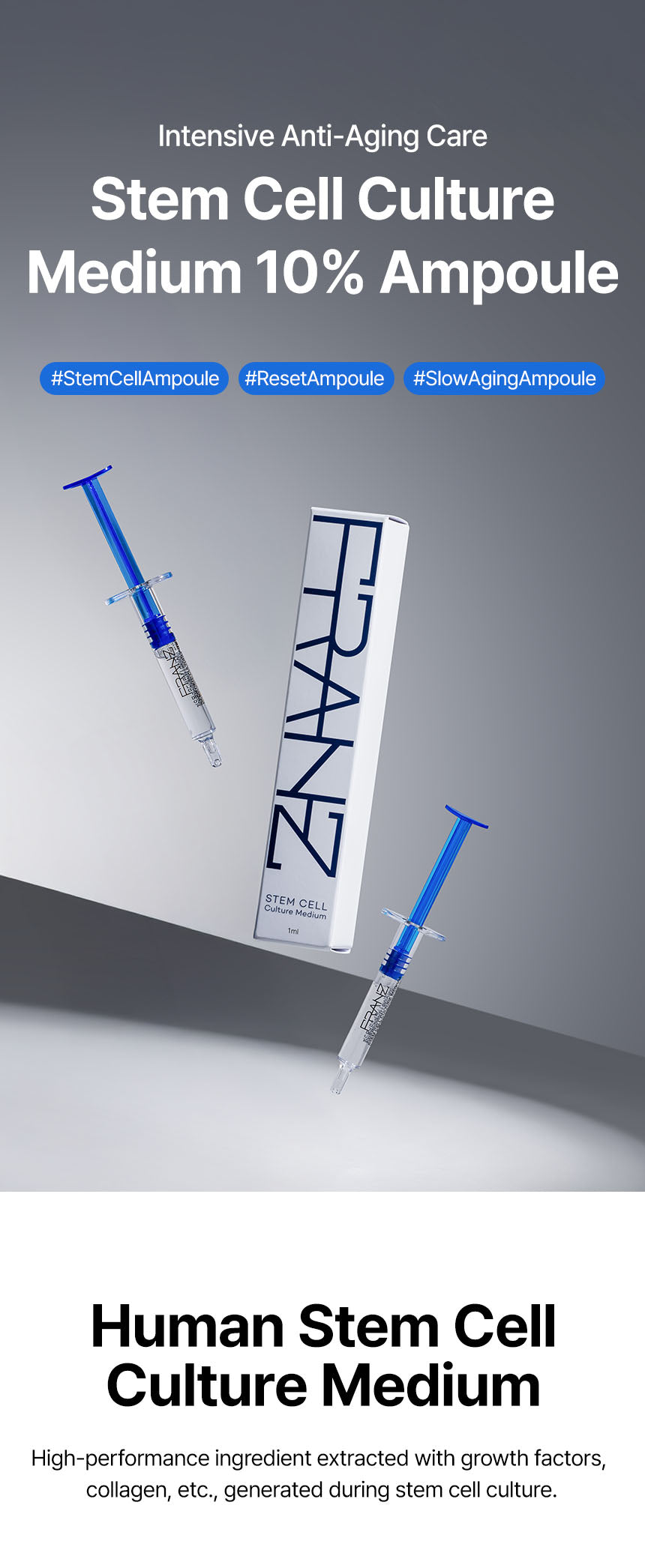 Stem Cell Culture Medium Ampoule : Franz Products | FRANZ Skincare USA
