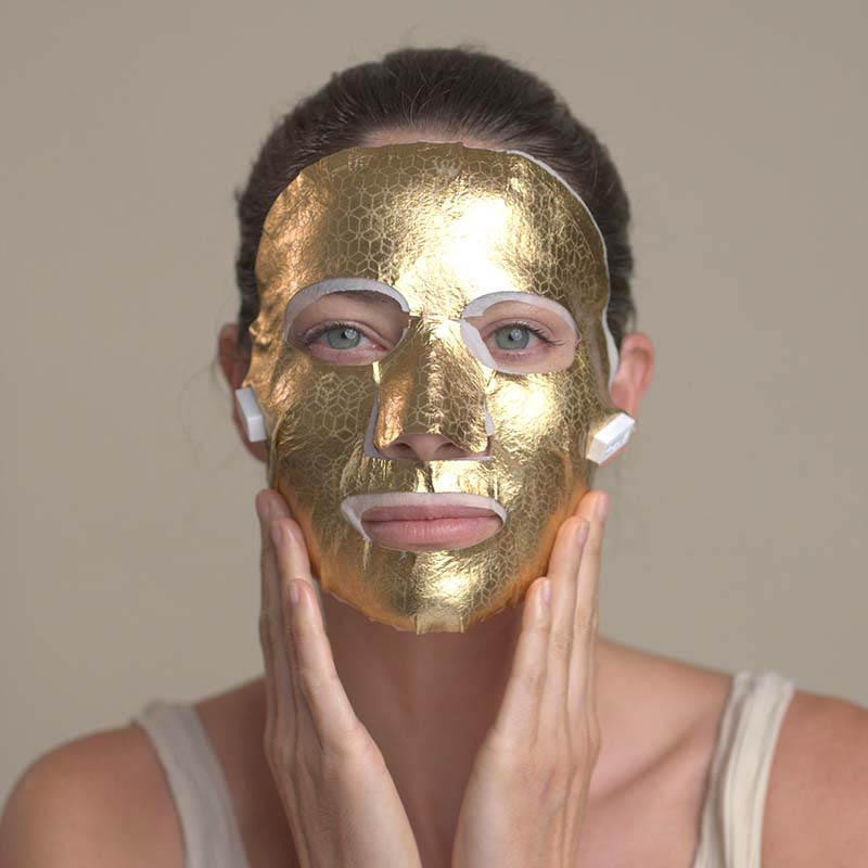 SAINT 21 Gold Microcurrent Facial Dual Mask Franz Skincare USA